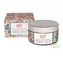 Крем проти старіння з екстрактом женьшеню і маслом аргана (Anti-Ageing Cream with Ginseng and Argana oil), 50 грам