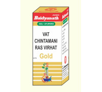 Вріхат Ват Чінтамані Рас з Золотом (Vrihat Vat Chintamani Ras with Gold), 25 таблеток