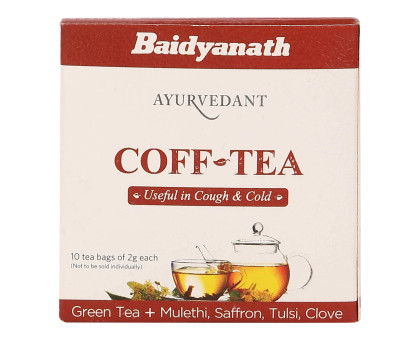 Чай от кашля Байдьянатх (Coff tea Baidyanath), 10 пакетов