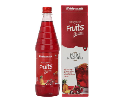 Фрукти Шарбат 750 мл, 750 мл Байд'янатх (Fruits Sharbat 750 ML, 750 ml Baidyanath), 750 мл