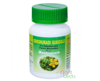 Гокшуради Гуггул Байдьянатх (Gokshuradi Guggulu Baidyanath), 80 таблеток - 30 грамм Гокшуради Гуггул Байдьянатх (Gokshuradi Guggulu Baidyanath), 80 таблеток - 30 грамм