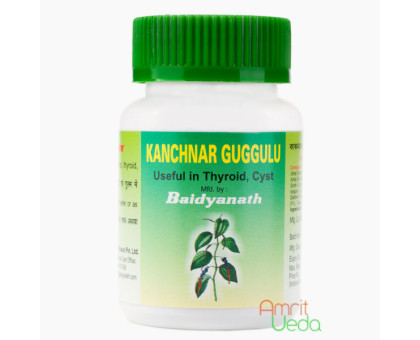 Канчнар Гуггул Байд'янатх (Kanchnar Guggulu Baidyanath), 80 таблеток - 30 грам Канчнар Гуггул Байд'янатх (Kanchnar Guggulu Baidyanath), 80 таблеток - 30 грам