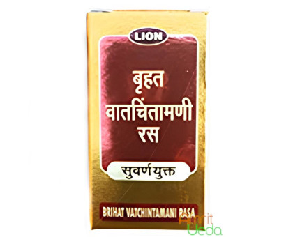 Вріхат Ват Чінтамані Рас з Золотом Лайон (Vrihat Vat Chintamani Ras with Gold Lion), 5 таблеток
