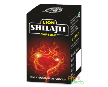 Шиладжит очищенный Лайон (Shilajeet Lion), 30 капсул Шиладжит очищенный Лайон (Shilajeet Lion), 30 капсул