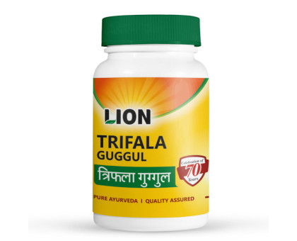 Трифала Гуггул Лайон (Triphala Guggul Lion), 100 таблеток Трифала Гуггул Лайон (Triphala Guggul Lion), 100 таблеток