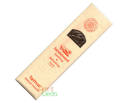 Ароматичні палички Сандал Таттва Нейчерел інценс (Incense sticks Sandalwood Tattva natural incense), 12 шт Ароматичні палички Сандал Таттва Нейчерел інценс (Incense sticks Sandalwood Tattva natural incense), 12 шт